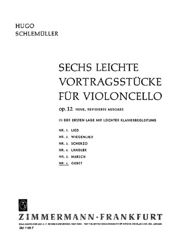Sechs leichte Vortragsstücke op. 12/6